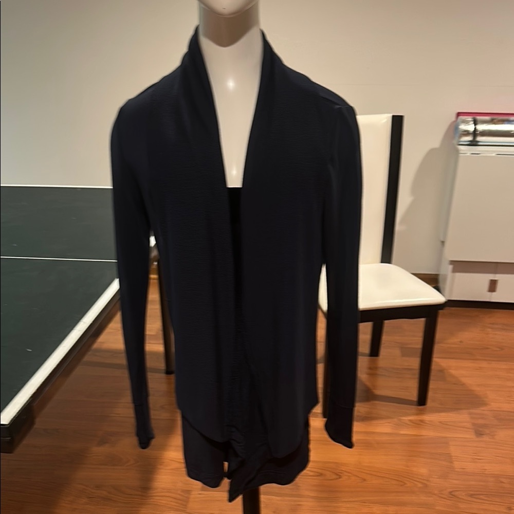 Athleta Navy Blue Open Cardigan